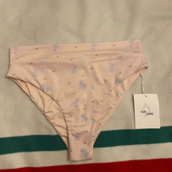 Djerf Avenue High Waist Bottom Summer Island - Sz L - Picture 2 of 8